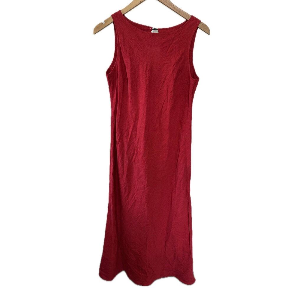 Cinnamon Girl Hawaii Boutique Women's 100% Linen A-Line Breathable Maxi Dress L